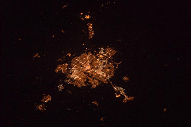 Edmonton, Canada seen from the ISS