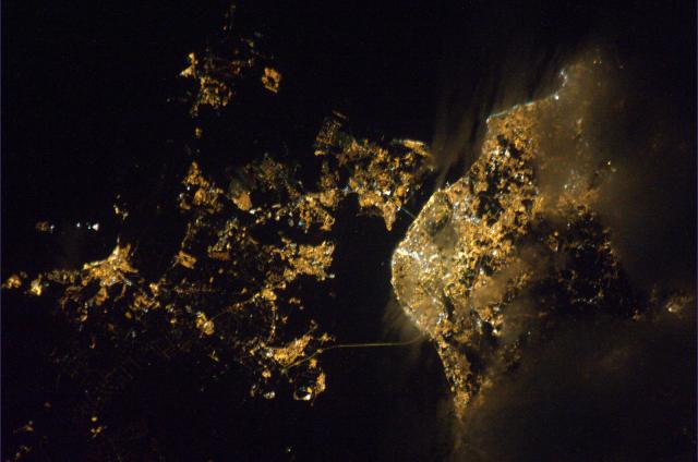 Lisbon, Portugal seen from the ISS