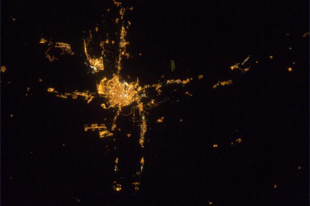 Zaragoza, Spain seen from the ISS