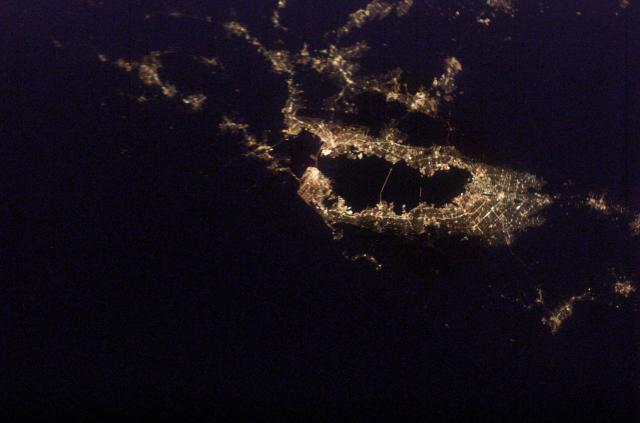San Francisco Bay area, California, seen from the ISS